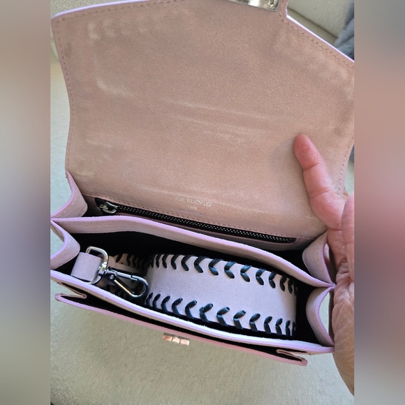 NWT! The Kooples, Small Emily Bag in Pink Suede, MSRP $445 - Picture 14 of 14